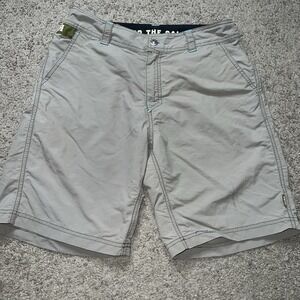 HOWLER BROS 'Horizon Hybrid 2.0' Mens Shorts Size 30 Brown Ripstop Outdoor EUC